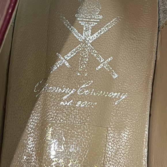 Blue/Red leather flats made in UAE collectible closing ceremony 2002 - Picture 5 of 9